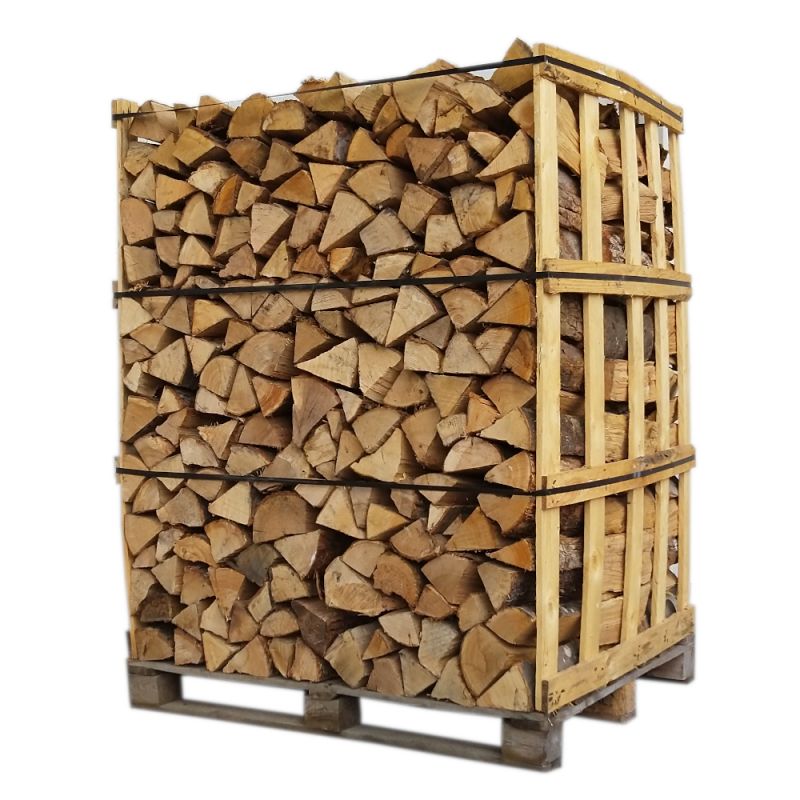 Box 2,5 stères 50cm bois de chauffage sec - palette de bois coupé fendu de  2,1m3